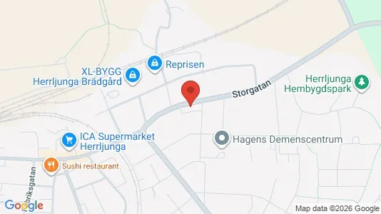 Lägenheter att hyra i Herrljunga - kort over placeringen