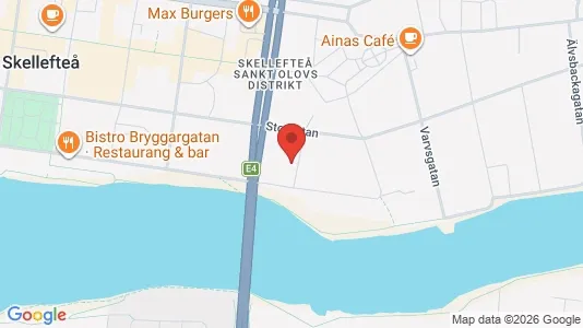 Lägenheter att hyra i Skellefteå - kort over placeringen