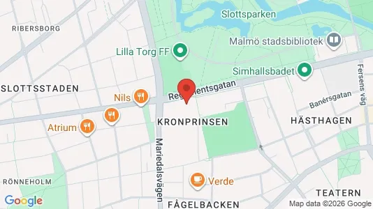 Lägenheter att hyra i Malmö Centrum - kort over placeringen