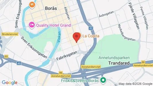 Lägenheter att hyra i Borås - kort over placeringen