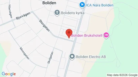 Lägenheter att hyra i Skellefteå - kort over placeringen