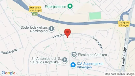 Lägenheter att hyra i Norrköping - kort over placeringen