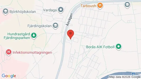 Lägenheter att hyra i Borås - kort over placeringen