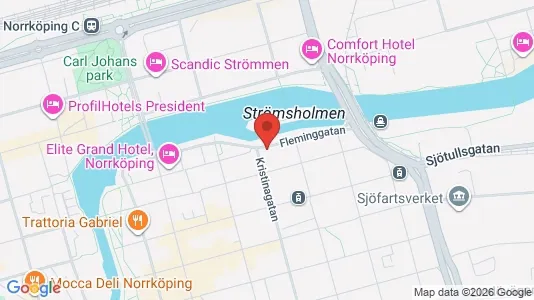 Lägenheter att hyra i Norrköping - kort over placeringen