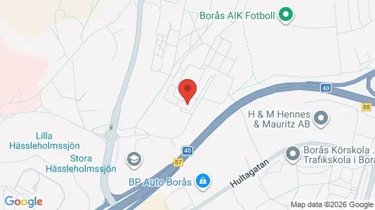 Lägenheter att hyra i Borås - kort over placeringen
