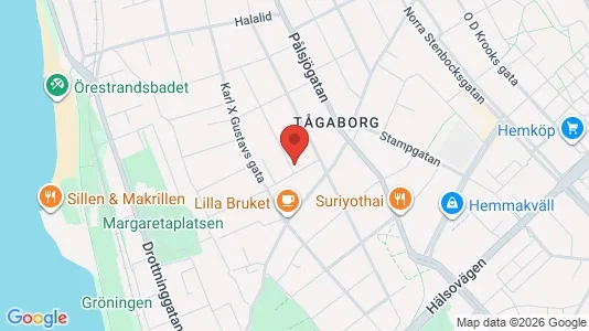 Lägenheter att hyra i Helsingborg - kort over placeringen