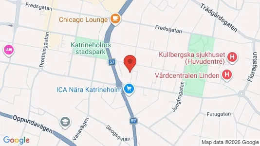 Lägenheter att hyra i Katrineholm - kort over placeringen