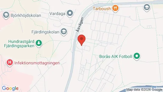 Lägenheter att hyra i Borås - kort over placeringen