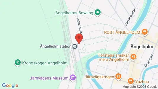 Lägenheter att hyra i Ängelholm - kort over placeringen