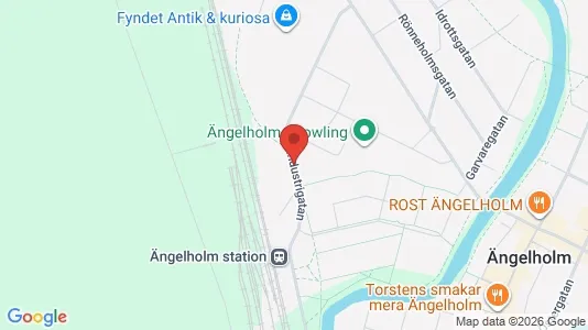 Lägenheter att hyra i Ängelholm - kort over placeringen