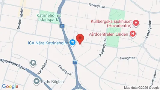 Lägenheter att hyra i Katrineholm - kort over placeringen