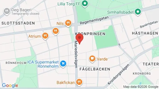 Lägenheter att hyra i Malmö Centrum - kort over placeringen