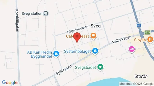 Lägenheter att hyra i Härjedalen - kort over placeringen
