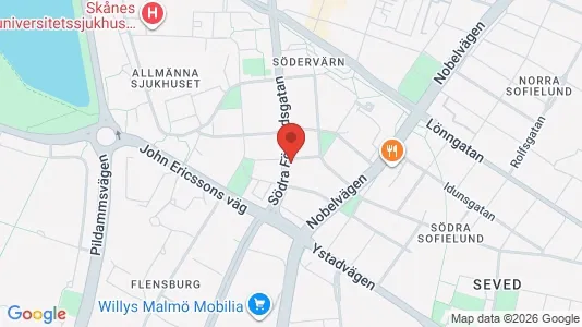 Lägenheter att hyra i Malmö Centrum - kort over placeringen