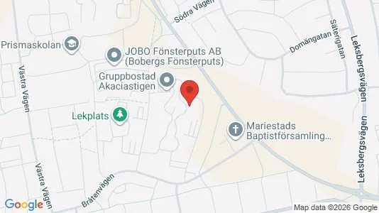 Bostadsrätter till salu i Mariestad - kort over placeringen