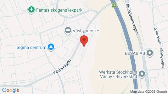 Lägenheter att hyra i Upplands Väsby - kort over placeringen