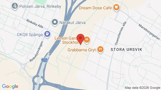 Lägenheter att hyra i Sundbyberg - kort over placeringen