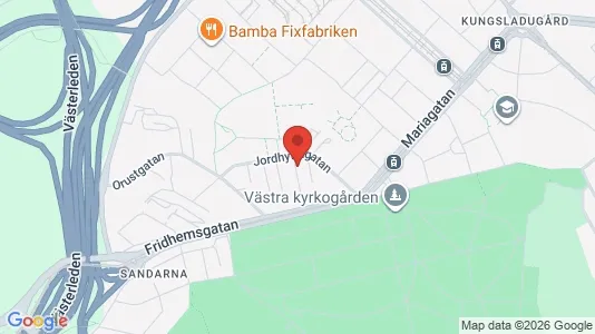 Lägenheter till salu i Majorna-Linné - kort over placeringen