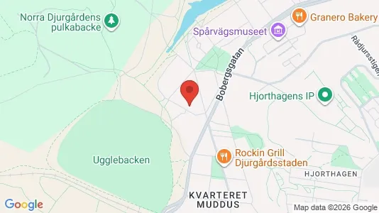 Lägenheter att hyra i Gärdet/Djurgården - kort over placeringen