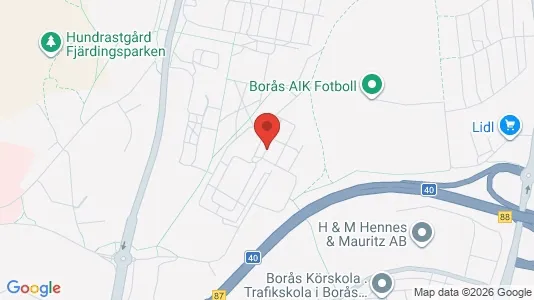 Lägenheter att hyra i Borås - kort over placeringen