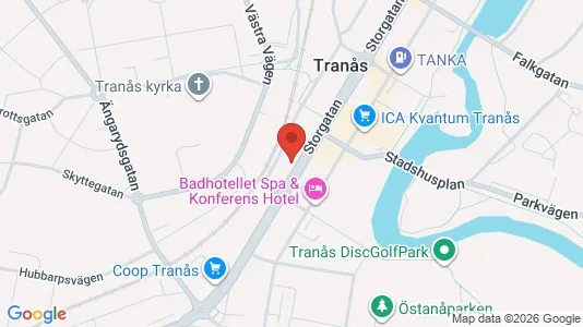 Lägenheter att hyra i Tranås - kort over placeringen