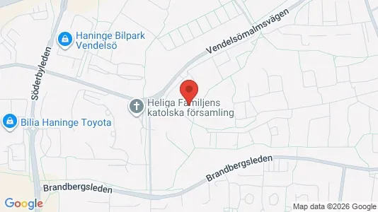 Lägenheter till salu i Haninge - kort over placeringen