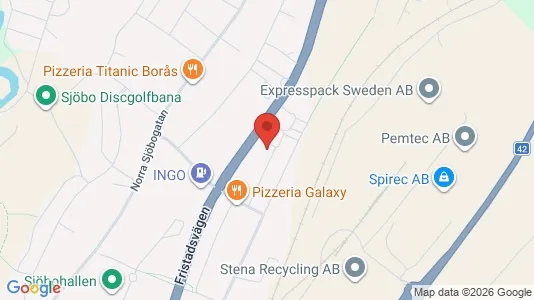 Lägenheter till salu i Borås - kort over placeringen