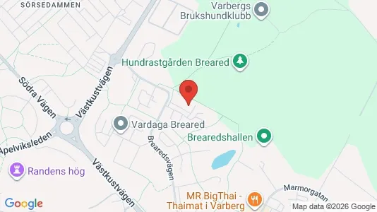 Lägenheter till salu i Varberg - kort over placeringen