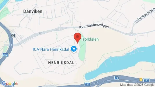 Lägenheter till salu i Nacka - kort over placeringen