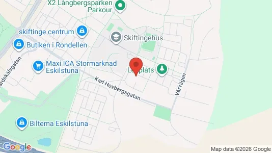 Lägenheter att hyra i Eskilstuna - kort over placeringen