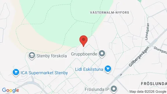 Lägenheter att hyra i Eskilstuna - kort over placeringen