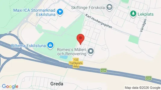 Lägenheter att hyra i Eskilstuna - kort over placeringen