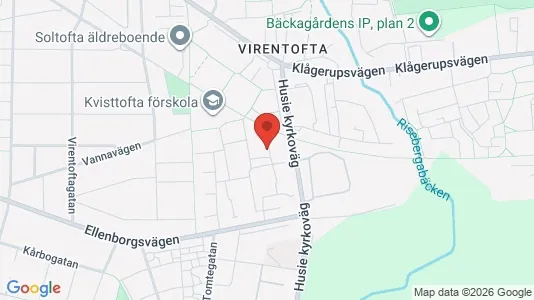 Bostadsrätter till salu i Husie - kort over placeringen