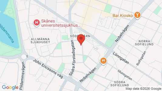Bostadsrätter till salu i Malmö Centrum - kort over placeringen