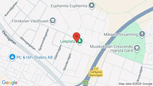 Bostadsrätter till salu i Örebro - kort over placeringen
