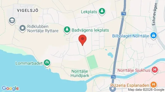 Bostadsrätter till salu i Norrtälje - kort over placeringen