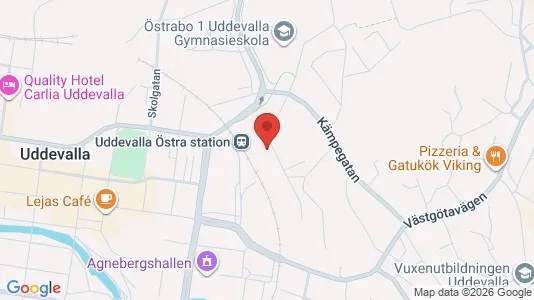 Bostadsrätter till salu i Uddevalla - kort over placeringen