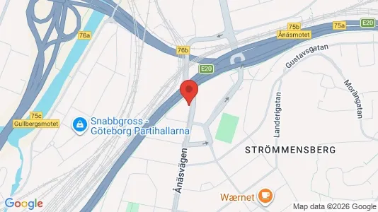 Bostadsrätter till salu i Örgryte-Härlanda - kort over placeringen