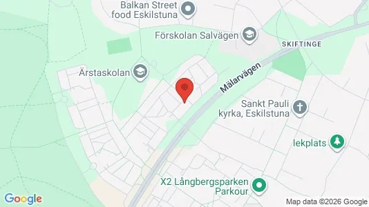 Lägenheter att hyra i Eskilstuna - kort over placeringen