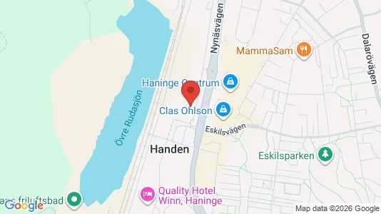 Lägenheter till salu i Haninge - kort over placeringen