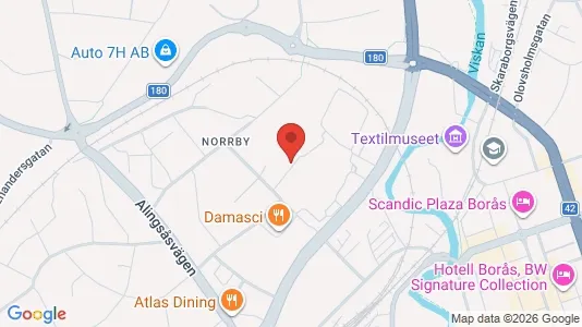 Lägenheter till salu i Borås - kort over placeringen