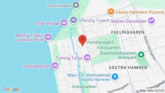 Lägenheter till salu i Malmö Centrum - kort over placeringen