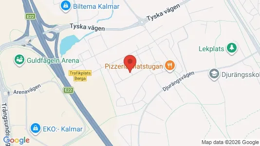 Lägenheter till salu i Kalmar - kort over placeringen