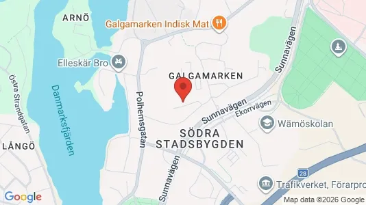 Lägenheter att hyra i Karlskrona - kort over placeringen
