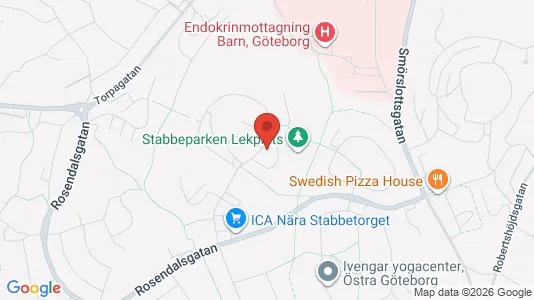 Bostadsrätter till salu i Örgryte-Härlanda - kort over placeringen