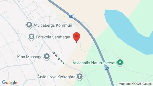 Bostadsrätter till salu i Åtvidaberg - kort over placeringen