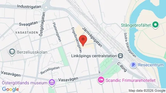 Lägenheter att hyra i Linköping - kort over placeringen