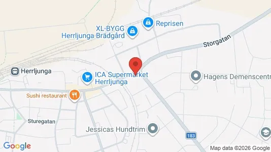 Lägenheter att hyra i Herrljunga - kort over placeringen