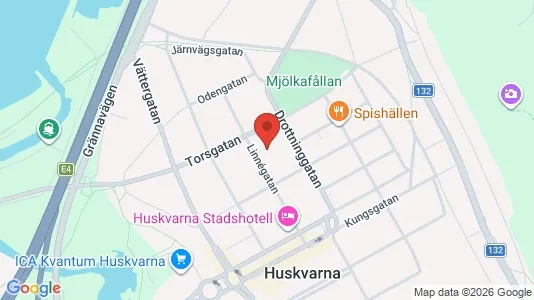 Bostadsrätter till salu i Jönköping - kort over placeringen
