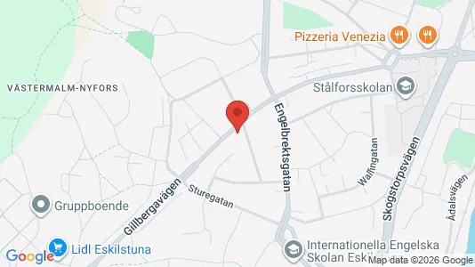 Lägenheter att hyra i Eskilstuna - kort over placeringen